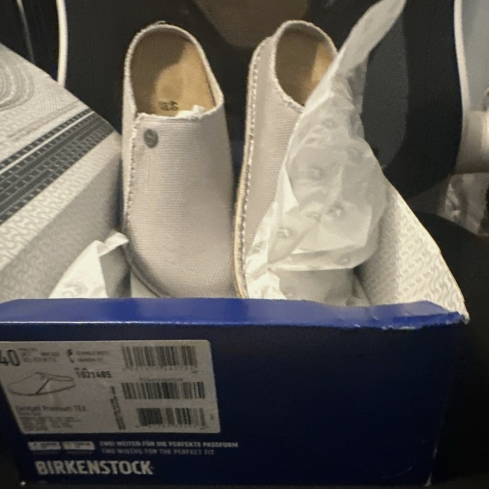 Birkenstock stone canvas Zermatt Premium TEX